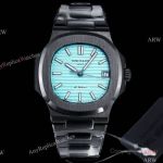 Super Clone AET Remould Patek Philippe Nautilus 5711 Black Ceramic Blue Face Watches